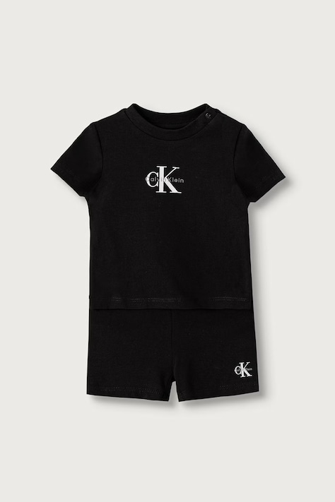 Calvin Klein Jeans Set per neonati in cotone nero LVCKSJI09B