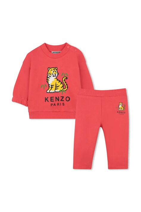 Tepláková súprava pre bábätká Kenzo Kids červená farba, K61726