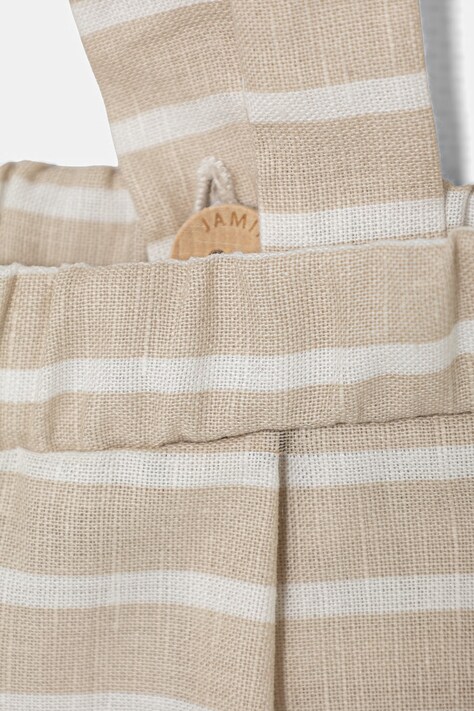 Jamiks komplet z dodatkiem lnu niemowlęcy SKYLER kolor beżowy JLI018