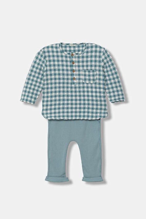 United Colors of Benetton komplet niemowlęcy turkusowy 4WIDAK01L