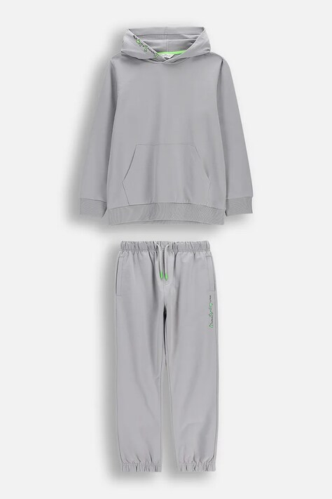 Coccodrillo komplet trenirke otroški bombažen siv EVERYDAY BOY