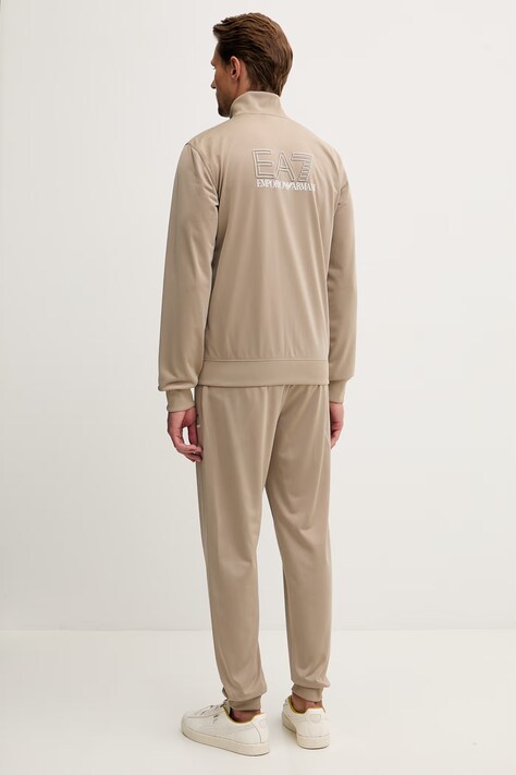 Спортивний костюм EA7 Emporio Armani — SS26-DKM00M, коричневий — фото 3