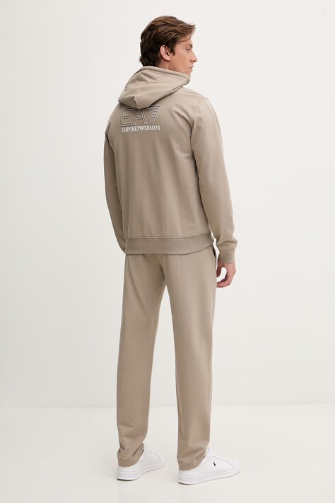 EA7 Emporio Armani спортивний комплект чоловічий — SS26-DKM00O, бежевий — фото 3