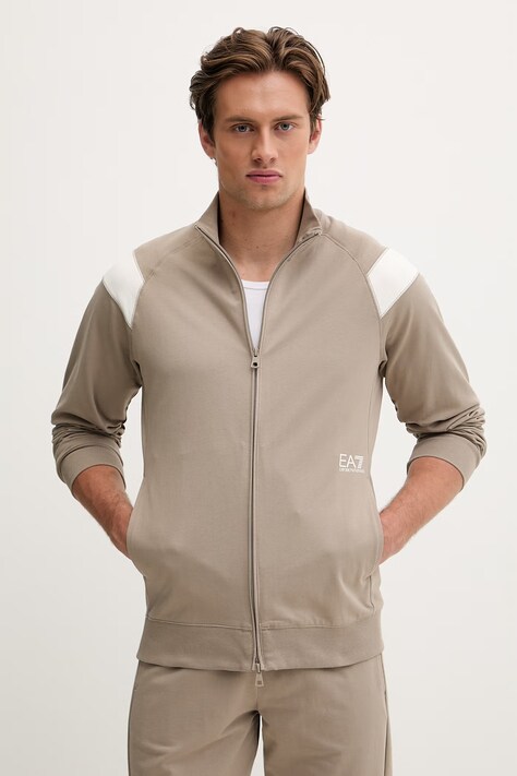 EA7 Emporio Armani спортивний комплект чоловічий — SS26-DKM013, коричневий — фото 2
