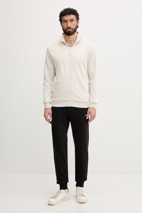 Puma komplet dresowy męski z bawełną Mainline suit beżowy 691770