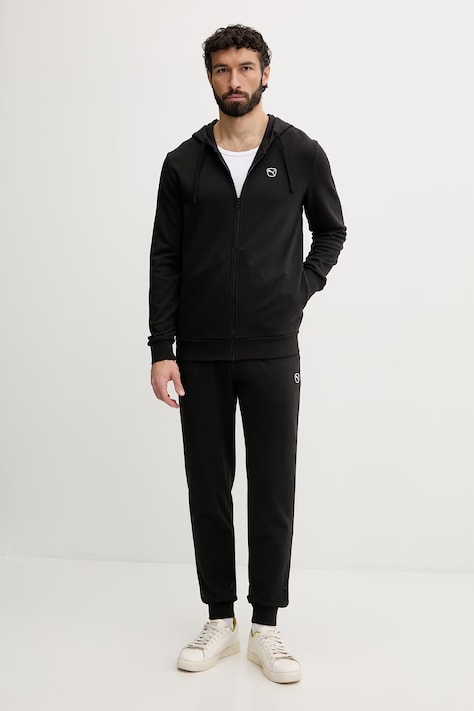 Puma komplet dresowy męski bawełniany Essential elevated czarny 691771