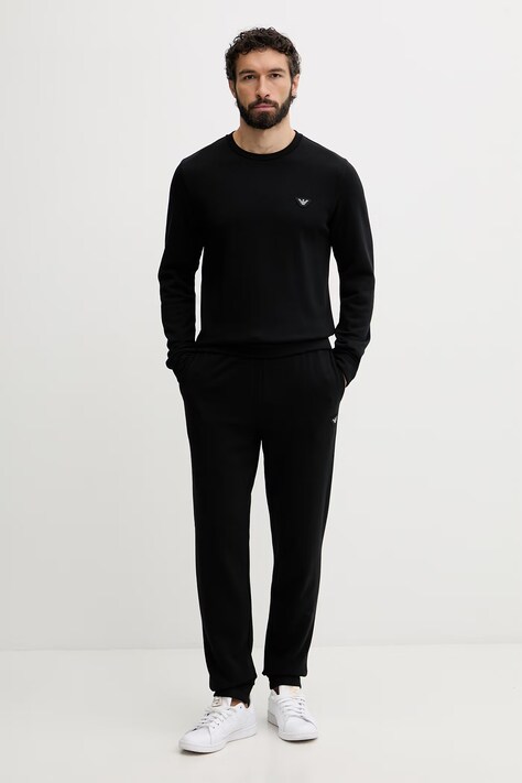 Emporio Armani Underwear komplet lounge męski z bawełną czarny EM001922 AF19060