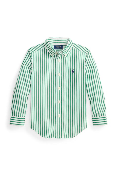 Polo Ralph Lauren koszula bawełniana dziecięca kolor zielony 322979319501