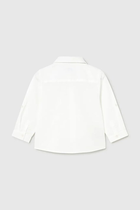 Dětská lněná košile Mayoral bílá barva, 1118