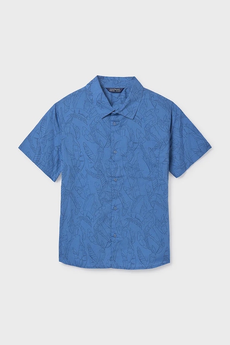 Mayoral koszula bawełniana dziecięca kolor niebieski 6172