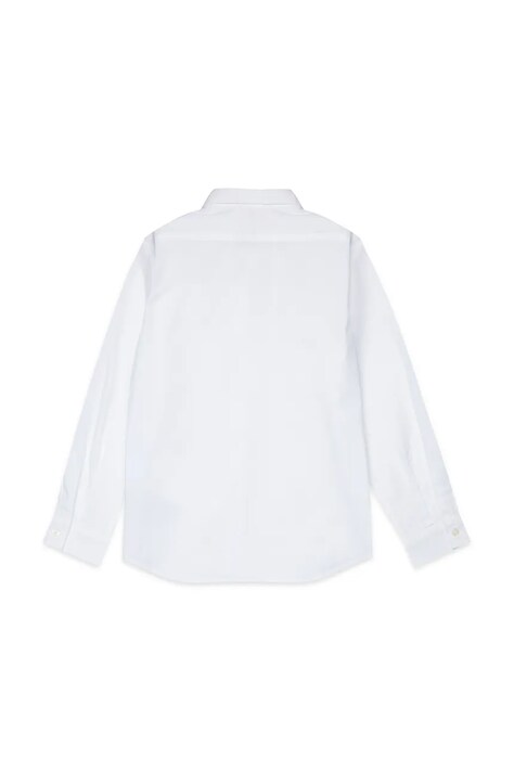 Dětská bavlněná košile Diesel CSTANLEY SHIRT bílá barva, J02472