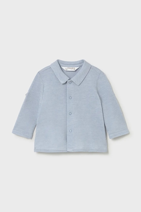 Dětská bavlněná košilka Mayoral Newborn modrá barva, 1103