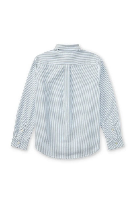 Дитяча бавовняна сорочка Polo Ralph Lauren — SS26-KDB025, блакитний — фото 3