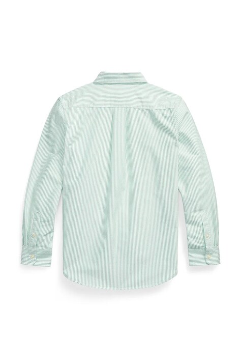 Polo Ralph Lauren koszula bawełniana dziecięca kolor turkusowy 323A12752001