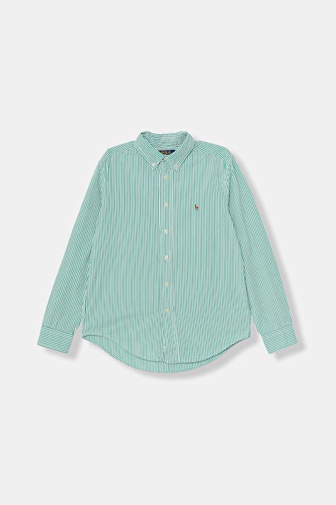 Polo Ralph Lauren koszula dziecięca bawełniana zielona 323B23251002