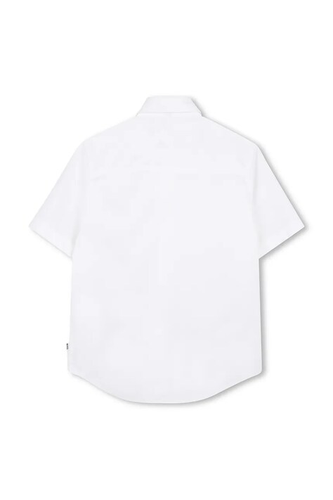 BOSS koszula bawełniana dziecięca kolor biały J53160