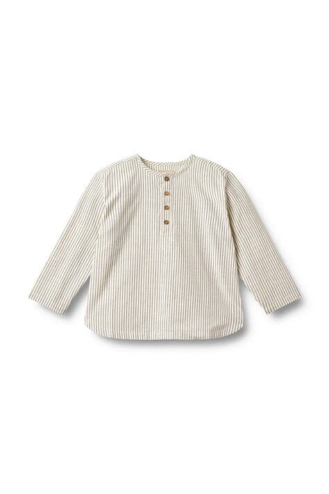 Wheat koszula bawełniana dziecięca kolor beżowy 2685-404-GOTS