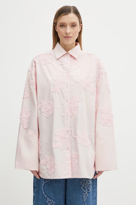 Rotate cotton shirt pink color relaxed 1151031809