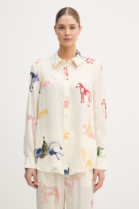 Stine Goya koszula damska z wiskozy beżowa SG-SS26-T091-2263