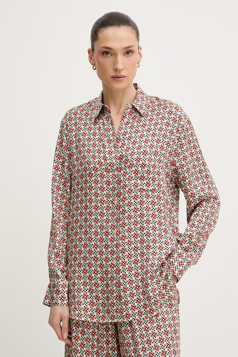 PS Paul Smith koszula damska z wiskozy pomarańczowa W2R-331B-V31436