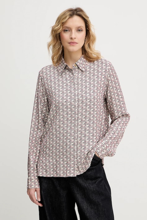 Πουκάμισο Tommy Hilfiger χρώμα: μπορντό, WW0WW48180