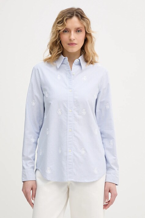 Tommy Hilfiger cămașă din bumbac cu guler clasic, regular, WW0WW49386