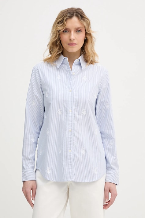 Tommy Hilfiger cămașă din bumbac cu guler clasic, regular, WW0WW49386