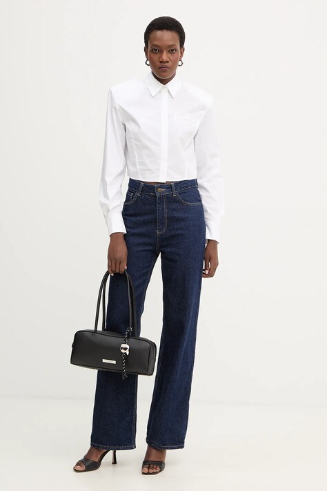Бавовняна сорочка Karl Lagerfeld — SS26-KDD039, білий — фото 2