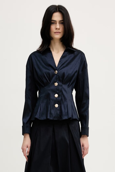 Joseph Ribkoff koszula damska kolor granatowy relaxed z kołnierzykiem klasycznym 261742