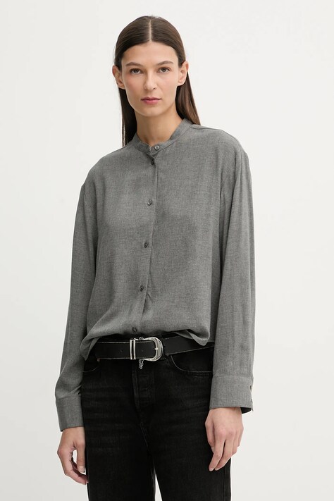 Marc O'Polo koszula damska kolor szary regular 600088042277