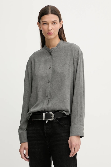 Marc O'Polo koszula damska kolor szary regular 600088042277