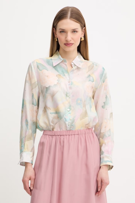 Μεταξωτό πουκάμισο Marella ANGIO χρώμα: μπλε, 2613111104200