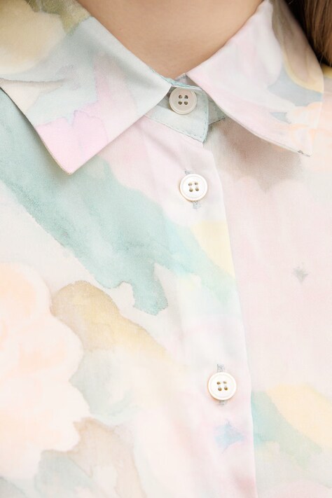 Marella koszula jedwabna ANGIO damska kolor różowy relaxed z kołnierzykiem klasycznym 2613111104200