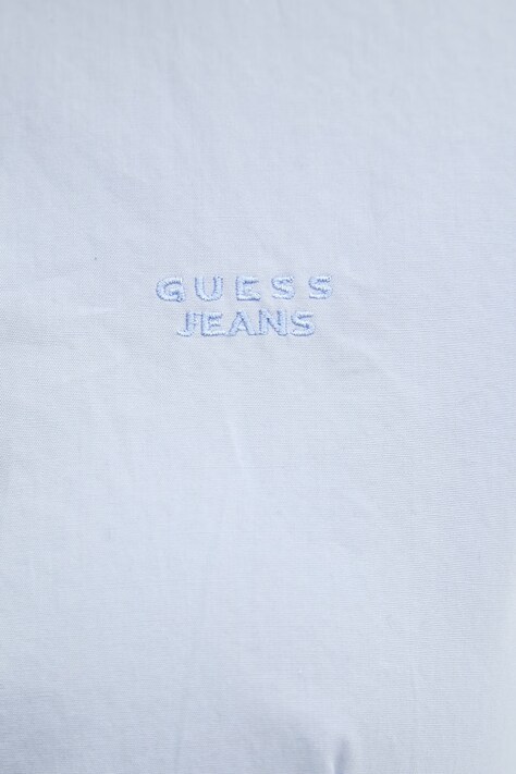 Бавовняна сорочка Guess Jeans — SS26-KDD086, блакитний — фото 5