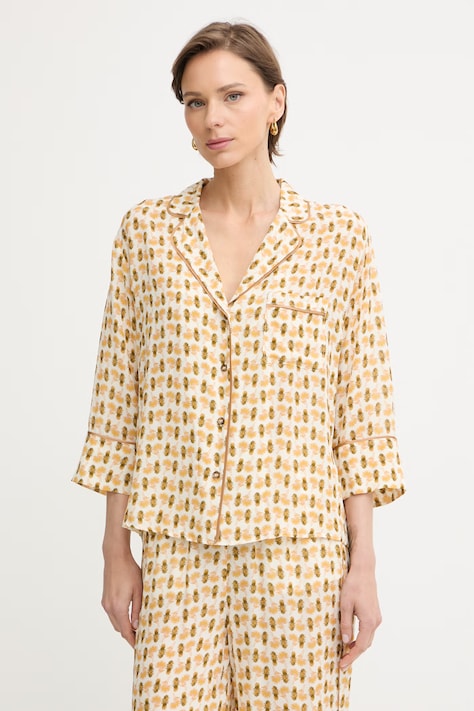 iBlues koszula damska z wiskozy PAGAIA beżowa 2617111212200