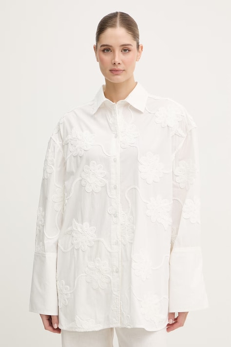 Rotate koszula damska bawełniana biała 115558400