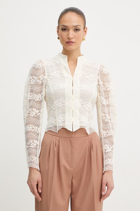 Twinset koszula damska z wiskozą beżowa 261TP2902