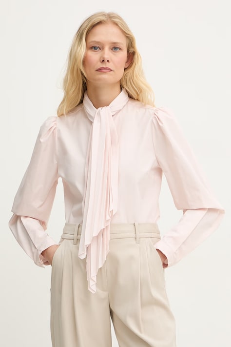 Twinset риза дамска памучна розова 261TE2033