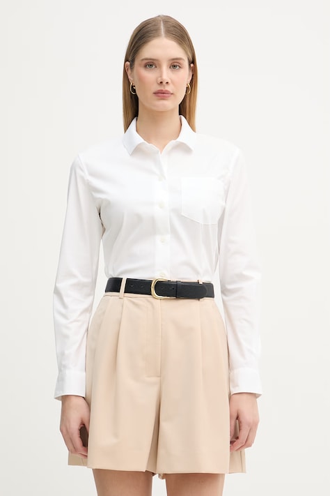 Lacoste koszula damska biała gładka CF1152