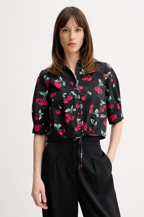 Twinset košeľa dámska bavlnená čierna 261TT2593