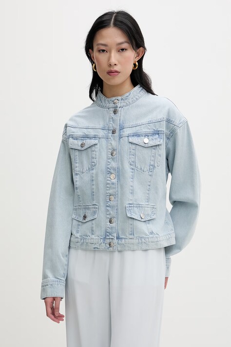 Gestuz kurtka jeansowa damska jeansowa niebieska 10911016