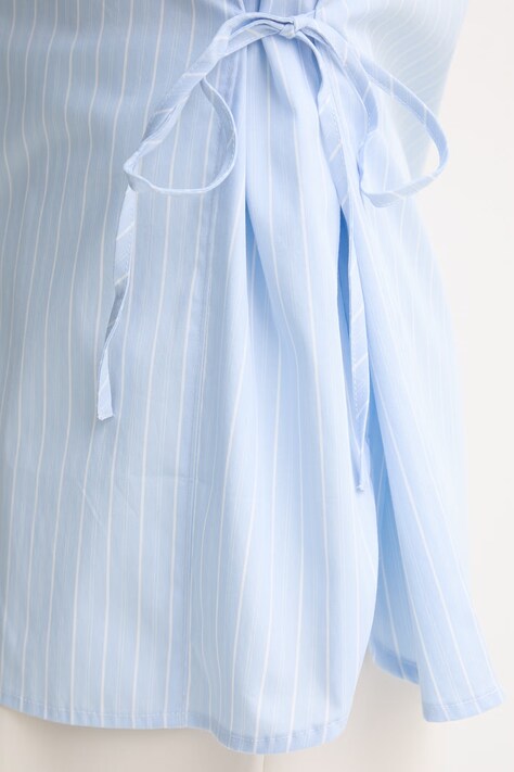 Sisley сорочка жіноча бавовняна — SS26-KDD0BL, блакитний — фото 5