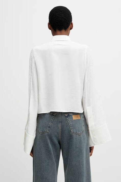 MM6 Maison Margiela сорочка жіноча з віскозою — фото 3