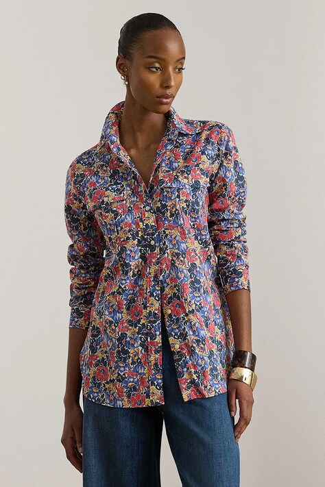 Lauren Ralph Lauren koszula damska bawełniana multicolor 200P08827