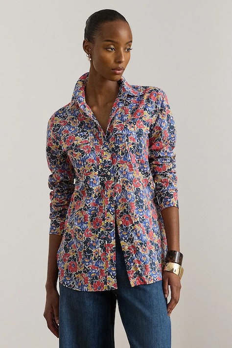 Lauren Ralph Lauren koszula damska bawełniana multicolor 200P08827