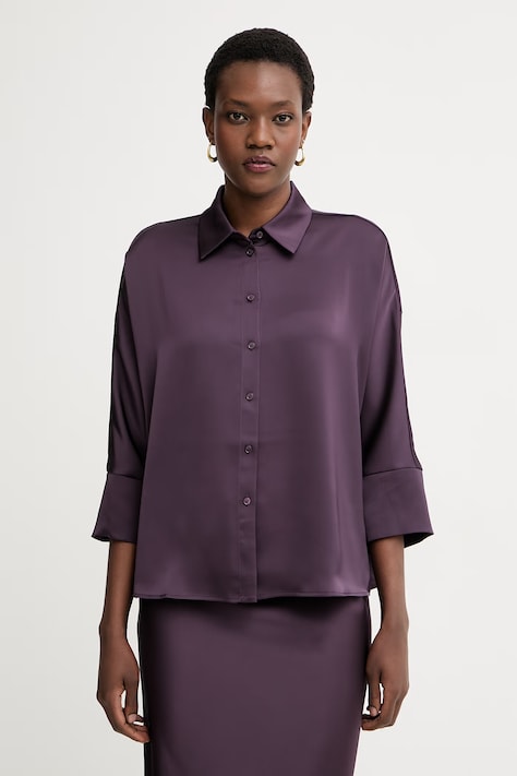 Max&Co. рубашка для женщин MCOONORATA фиолетовая 2616111064200