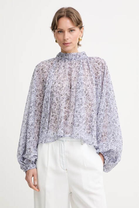 Max&Co. košeľa dámska MCOAFFETTO1 fialová s kvetmi 2616111074200