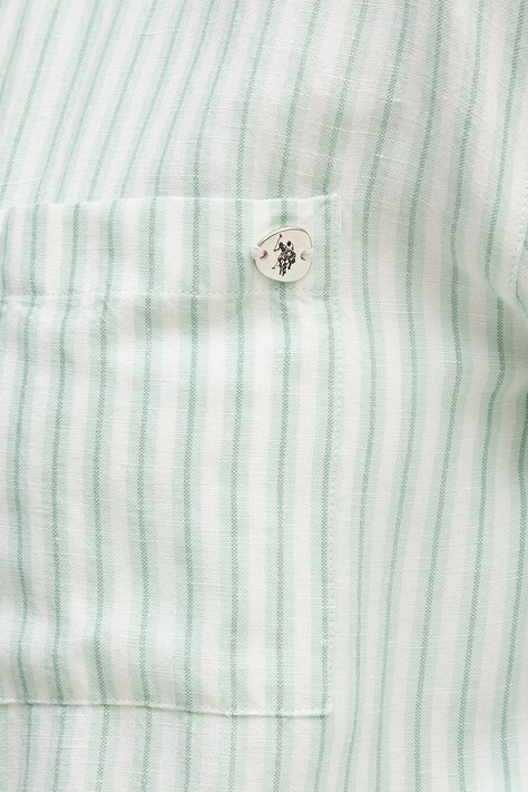 Сорочка з додаванням льону U.S. Polo Assn. LOOSE FIT — фото 5
