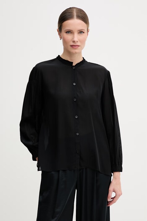 Marc Aurel koszula damska czarna gładka 5301A11091