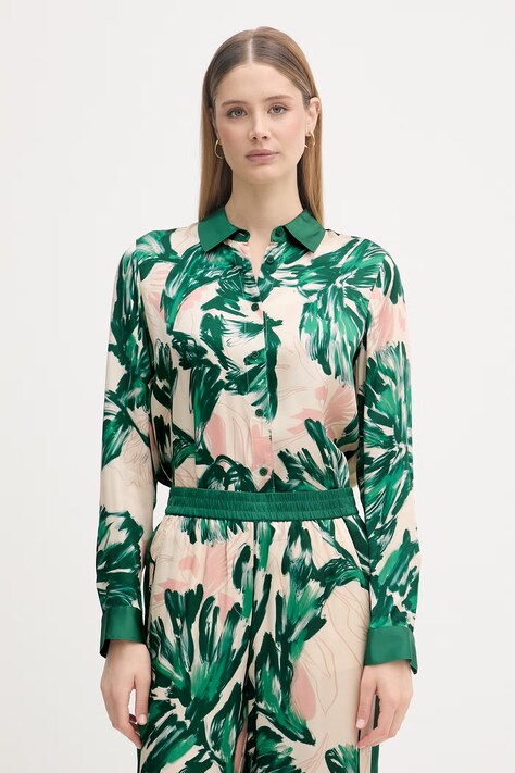 Marc Aurel koszula damska z wiskozy zielona roślinna 5325A11083